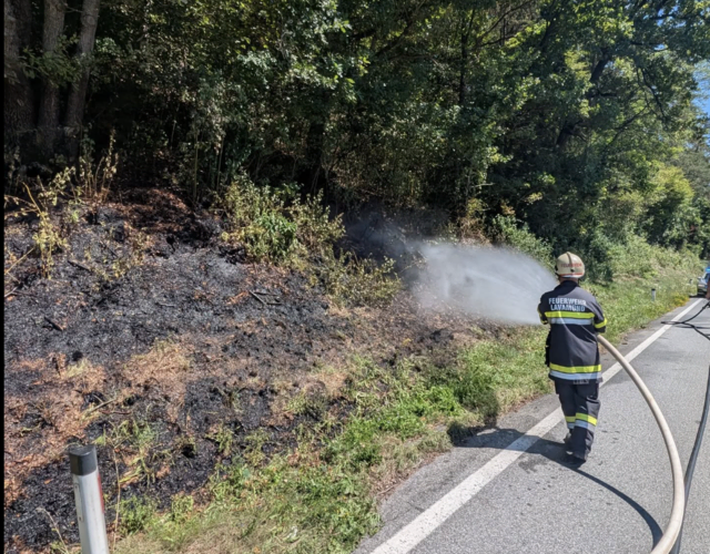 Die Einsatzkräfte konnten das Feuer rasch unter Kontrolle bringen. | Foto: Freiwillige Feuerwehr Untermitterdorf