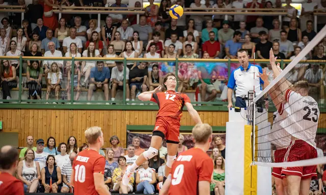 Die österreichischen Volleyball-Herren mussten sich Belgien in der ausverkauften Stadtwerke-Hartberg-Halle mit 1:3 geschlagen geben. | Foto: ÖVV/Carina Müller