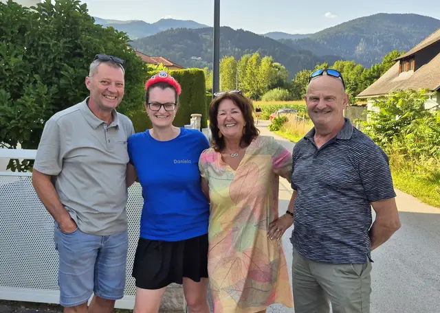 Von. li. Nikl Reinhold, Eisner Daniela, Monai Christina und Ellensohn Karl Heinz