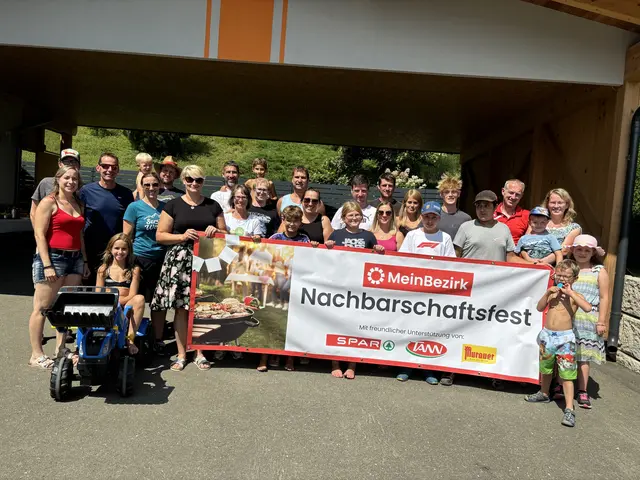 Familie Ritzinger hat mit den Nachbarn ein rauschendes Grillfest gefeiert. | Foto: Stefan Verderber