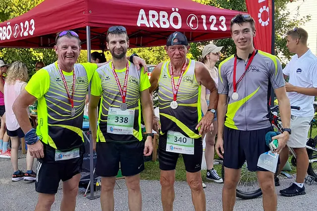 Die Hitze prägte die 30. Auflage des Ortsrundenlaufs im Mühlbach. Trotzdem gab es am Ende bei allen WSG-Läufern ein Lächeln im Gesicht. | Foto: WSG