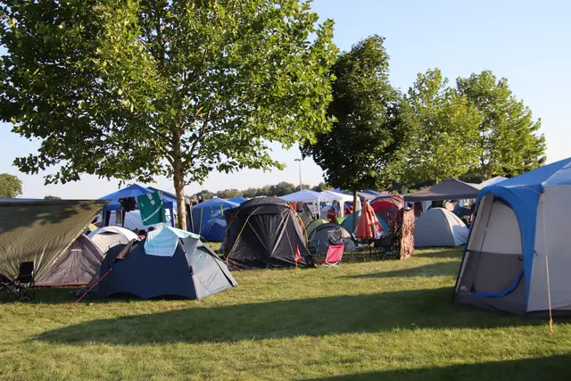 Die meisten Besucher übernachteten auf dem Campingplatz. | Foto: Martin Wurglits