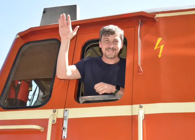  Lockführer Christoph Sutter vom Bhf. Matzleinsdorf | Foto: Schleich