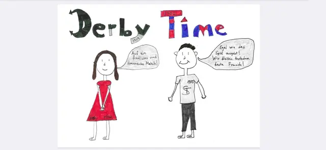 Katharina wünscht sich ein friedliches wie spannendes Grazer Stadtderby und dass Freundschaften über Fanlager hinweg bestehen bleiben.  | Foto: MeinBezirk/Einsendung