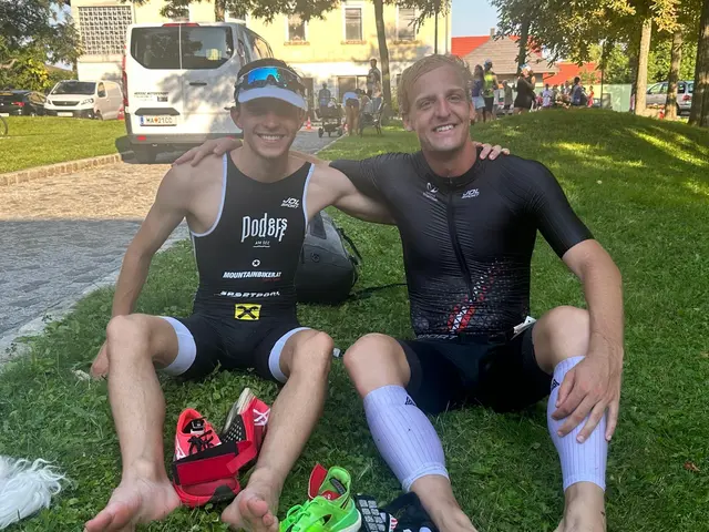 Die beiden Gesamt: Schnellsten David Vollmann und Martin Mitteregger | Foto: Tri Team Pöttsching