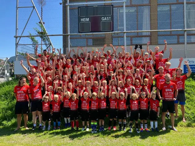 Insgesamt 68 fußballbegeisterte Kinder nahmen an dem Camp teil. | Foto: Bernhard Wallinger
