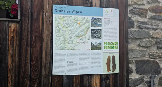 große Tafeln mit genauer Beschreibung | Foto: Tiroler Bergwacht - Einsatzstelle Stubai