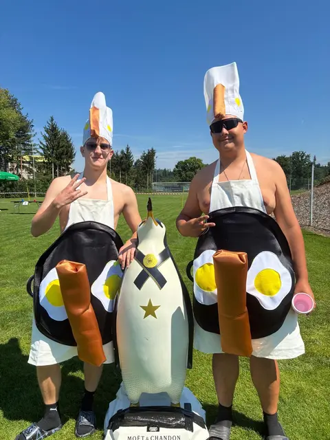 Die Kostümwertung sicherte sich das "Dynamische Duo" mit Michale Reischl und Lukas Hellwagner. | Foto: Bippn Stammtisch