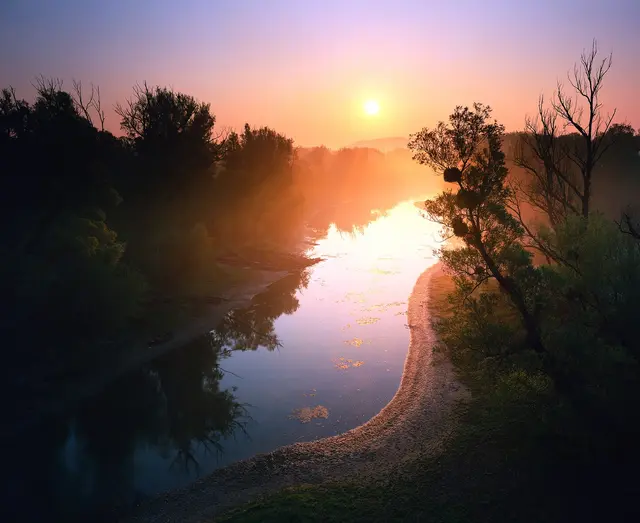 Abendstimmung: Nach Feierabend lohnt sich ein abstecher in die Au. | Foto: Kovacs