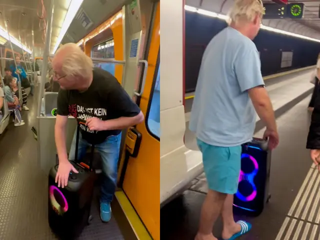 Ein großer Lautsprecher, ein bekanntes Lied und Lautstärke voll aufdrehen - das ist ein Social-Media-Trend, der Wien aktuell erneut im Sturm erobert.  | Foto: Screenshot streichonkel69/Instagram