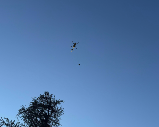 Der Mann wurde mittels Tau geborgen. | Foto: Bergrettung Bad Eisenkappel