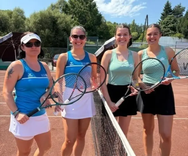 Finale Hauptbewerb: Christin Brunnhofer und Sandra König spielten gegen das Schwesternduo Bettina und Verena Zengerer. | Foto: ASKÖ TV Weiz
