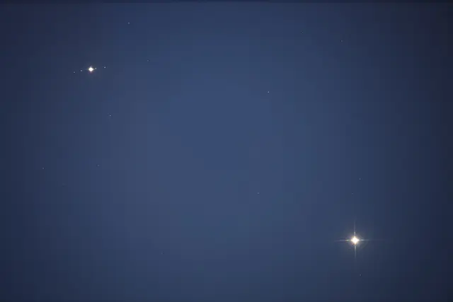 Am Nachthimmel über Puchenstuben trifft die Venus auf Jupiter. | Foto: Franz Klauser