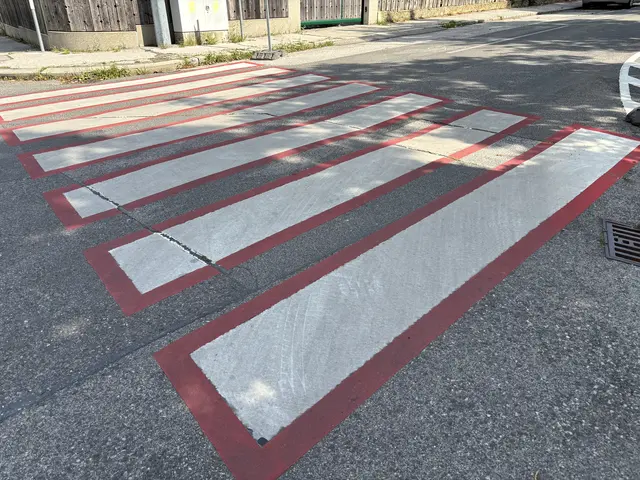 Rot umrandet wurde der Schutzweg an der Kreuzung Meillergasse/Maygasse. | Foto: Lisa Kammann/MeinBezirk