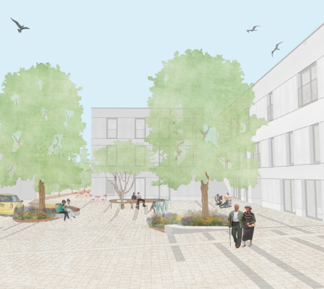 So wird der Schönauer Ortsplatz in Zukunft ausschauen. | Foto: Barbara Brandstätter