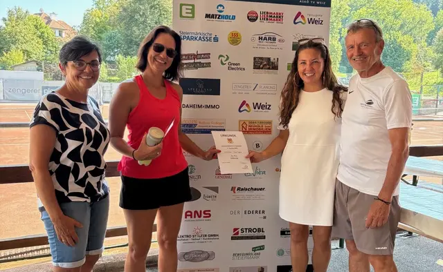 4. Platz B-Bewerb: Renate Wiesinger-Schrenk, Nicole Paar, Tanja Fegelin, Peter Neustifter (v. l.) | Foto: ASKÖ TV Weiz