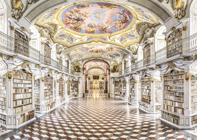 Die Admonter Stiftsbibliothek wurde bei einem internationalen Online-Voting der Instagram-Plattform "1000libraries" zu einer der fünf schönsten Bibliotheken der Welt gewählt.  | Foto: Stefan Leitner