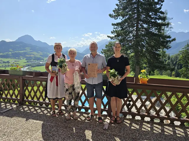 Die langjährigen Stammgäste Ralf und Petra verbrachten bereits zum 15. Mal ihren Urlaub bei Evelin Putz in Kuchl. | Foto: TVB Kuchl