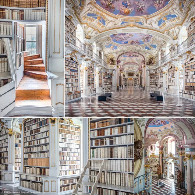 Die 1776 vollendete Stiftsbibliothek Admont ist die weltweit größte Klosterbibliothek. | Foto: Stift Admont