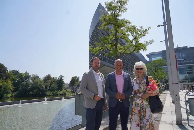 Christian Pogats, stv. Landesrechnungshofdirektor, Helmut Fiedler und Rechnungshofdirektorin Edith Goldeband. | Foto: FPÖ NÖ