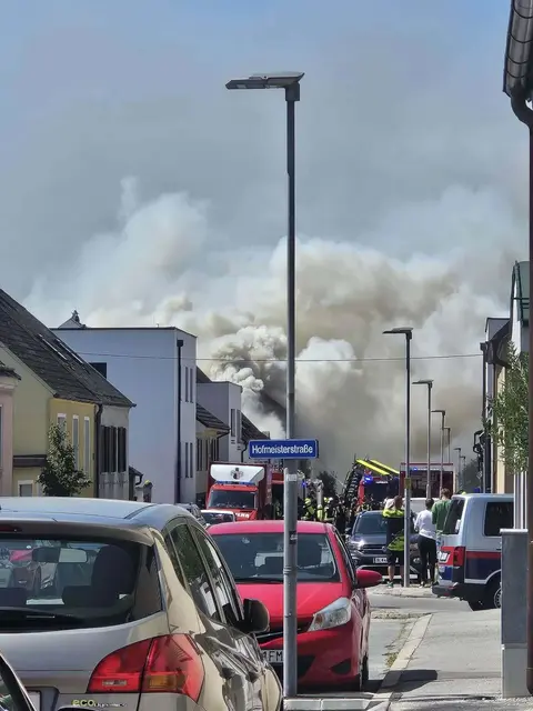 In der Hofmeisterstraße kam es zu einem Brand. | Foto: FF Hainburg