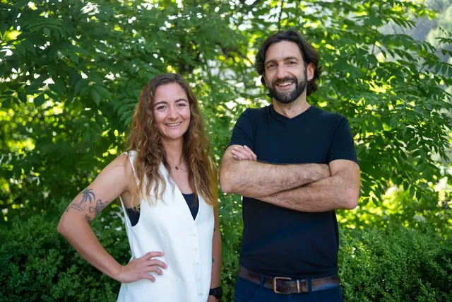 Charlotte Maierhofer und Florian Schwarzenbacher. | Foto: SlamaRama 2025