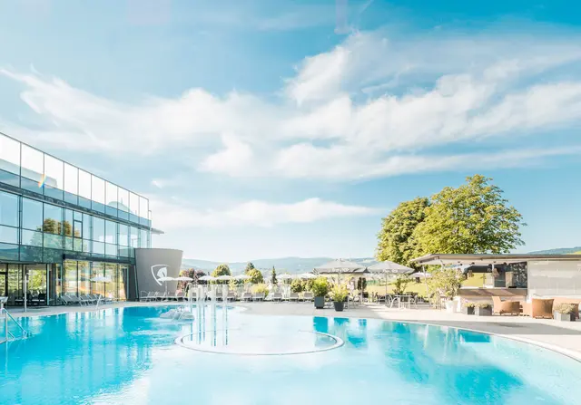In der Therme Nova fanden die österreichischen Sauna-Meisterschaften statt. | Foto: Die Abbilderei
