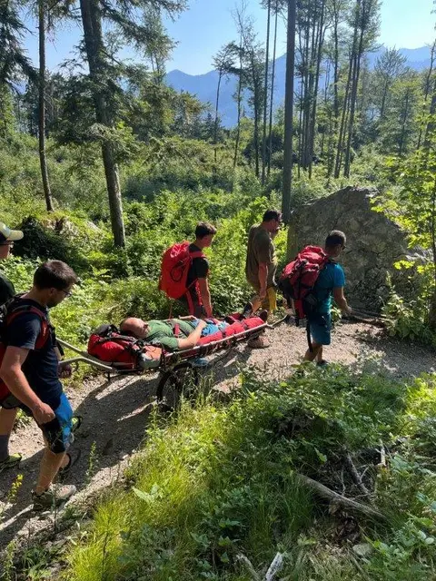 Bergung vom Hernlersteig. | Foto: Bergrettung Gmunden