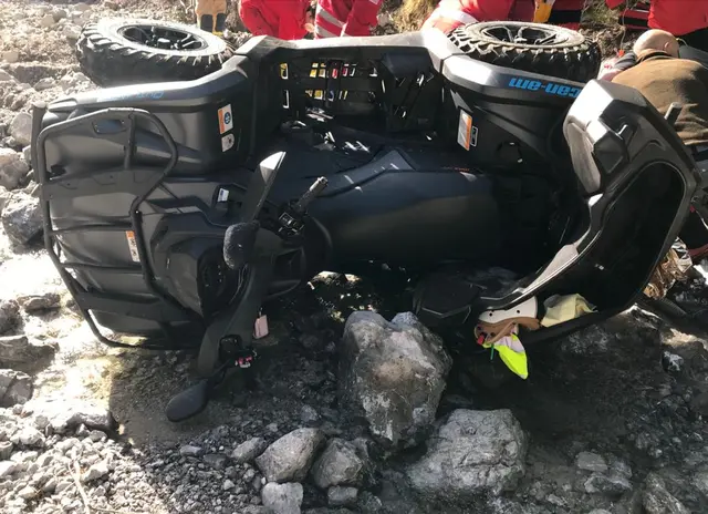 Bei einem Quad-Unfall am gestrigen Mittwochnachmittag in Bad Gastein wurden ein 22-jähriger Pongauer und ein elfjähriges Kind aus Deutschland verletzt. | Foto: Zoom Tirol