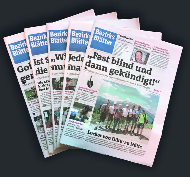 So sahen die Zeitungen 2015 aus. | Foto: BB