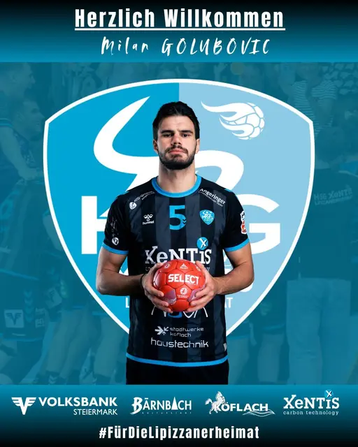 Milan Golubovic ist der neue Rückraumspieler der HSG Xentis Lipizzanerheimat. | Foto: HSG Lipizzanerheimat