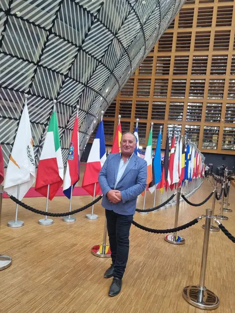 Friedrich Stockmayr war zu Besuch in der EU-Hauptstadt. | Foto: Stockmayr