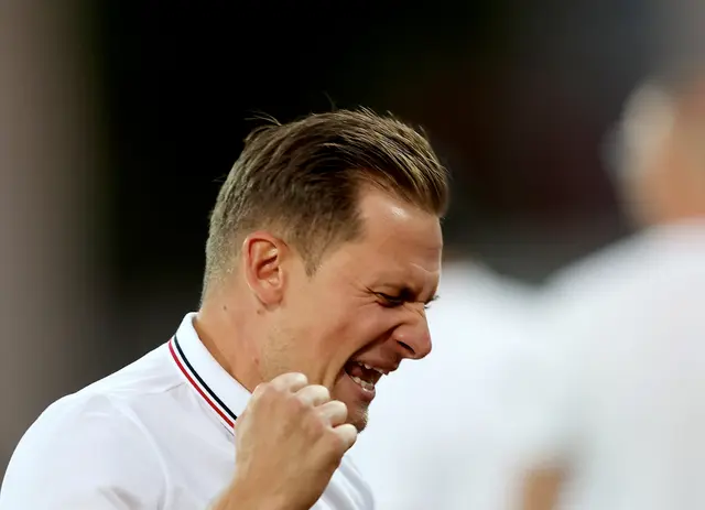 Erleichterung bei Mario Grgic nach seinem ersten Meisterschaftssieg als KSV-Cheftrainer | Foto: GEPA pictures/Hans Oberländer