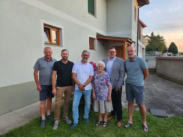 Wilhelmine Prisching beging ihren 90. Geburtstag. | Foto: Gemeinde Mariasdorf