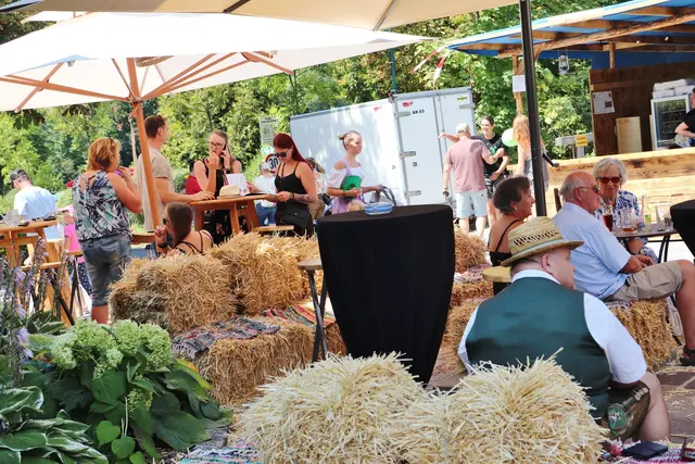 Am wohl heißesten Tag im August waren die Plätze im Schatten begehrt. | Foto: Edith Ertl