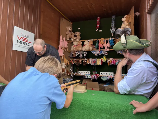 Luftgewehrschießen stand besonders bei den jüngeren Besuchern hoch im Kurs.