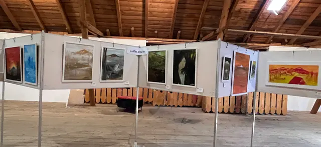 H.W.Ötscherer - Ausstellung Scharnstein 2025  | Foto: Mari Stallybrass 