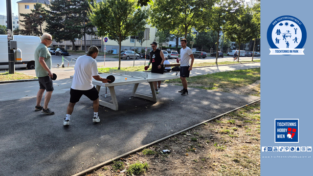 Am Tischtennistisch ist der volle Einsatz zu sehen - jeder Ball wird gespielt und der große Spielspaß ist deutlich erkennbar. | Foto: Tischtennis Hobby Wien