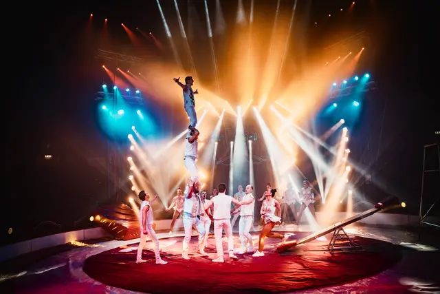 Die White Angels auf dem Schleuderbrett sorgten für spannende Momente. | Foto: Jolanda Hofmann