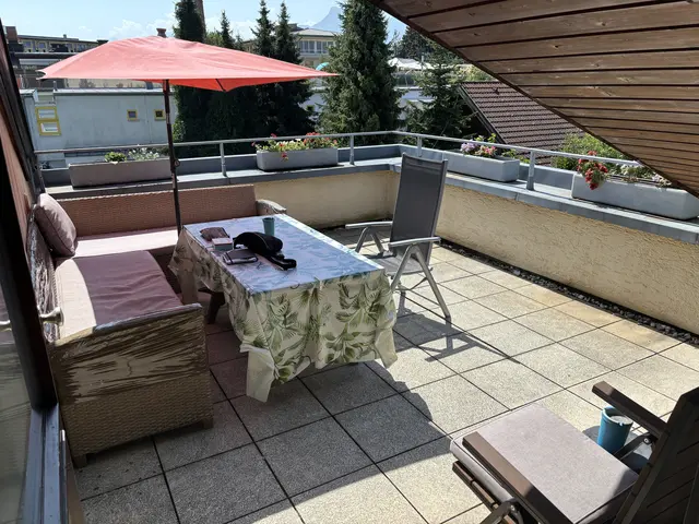 Die Dachterrasse des Hauses mit traumhafter Aussicht. | Foto: Schrofner