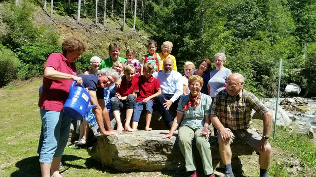 Mit Ottilie Liegl, Hubert Maletz und Liegl Ewald