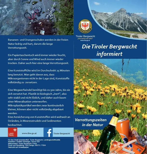 viel Müll bleibt zurück - viel Arbeit für Gemeinden und Tourismusverbände | Foto: TBW Est. Stubai