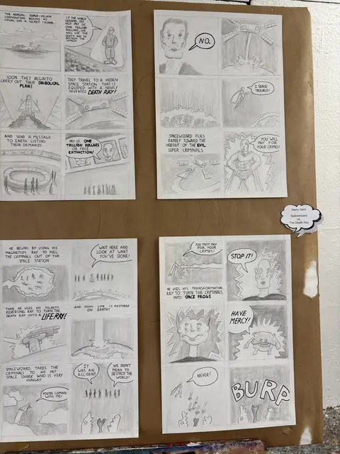 Aus dem Comic-Kurs. | Foto: Schrofner