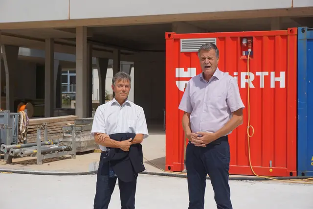 Dietmar Härting (Geschäftsführer FRIEDEN) Franz Mariacher (Geschäftsführer TIGEWOSI) | Foto: Martina Obertimpfler 