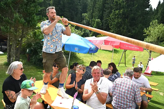 "Buggl Volte" Valentin Stubinger jun. sorgte für beste Stimmung | Foto: Josef Bodner