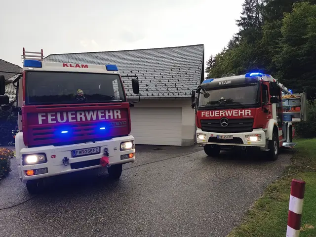 Feuerwehr-Einsatz in Klam. | Foto: FF Klam