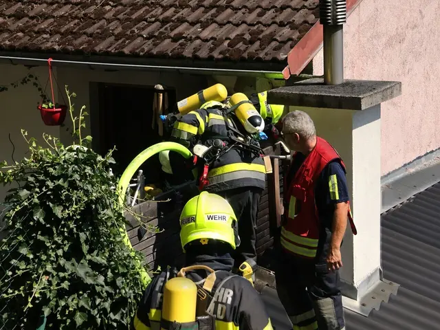 Feuerwehreinsatz in Pottenstein. | Foto: Markus Hackl, Öffentlichkeitsarbeit AFKDO-Pottenstein