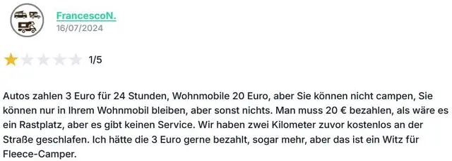 Parken ist erlaubt, campieren (nächtigen) nicht! | Foto: TBW Est. Stubai