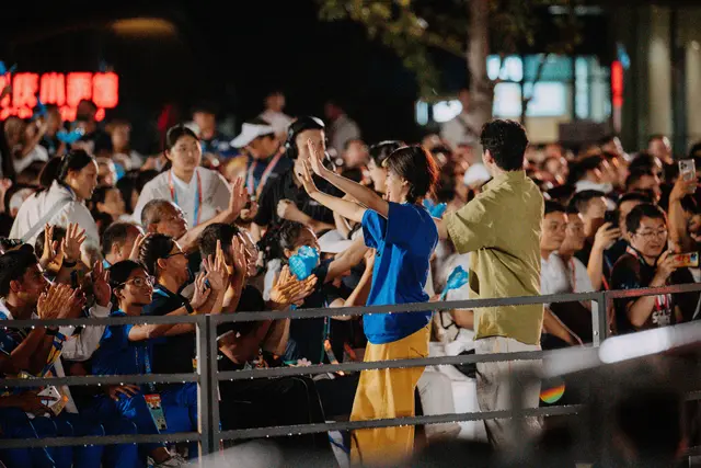 Bei der Abschlussfeier der World Games in Chengdu (China). | Foto: Sportaustria/Michael-Meindl