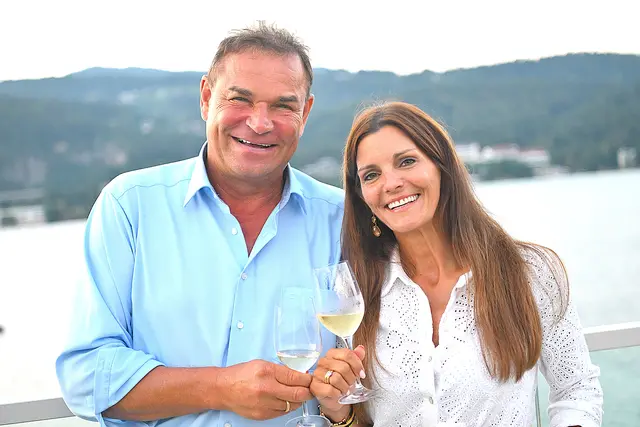 Der Photovoltaik-Industrielle Robert Kanduth mit Ehefrau Helvig (Hotel Sandwirth) | Foto: Josef Bodner